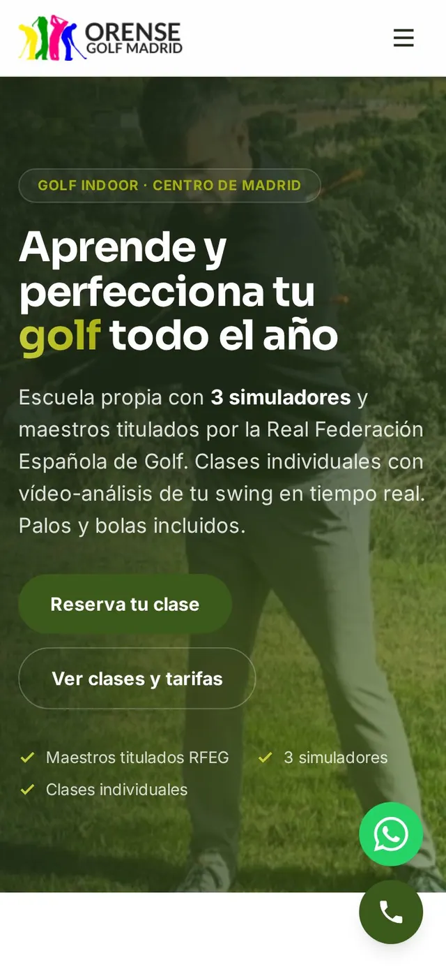 Golfzentrum für Einsteiger und Fortgeschrittene — versión móvil