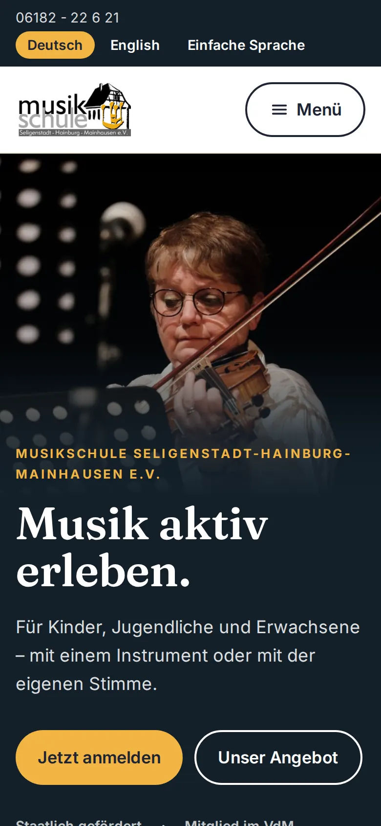 Music school: 41 pages in German, English and Plain Language — versión móvil
