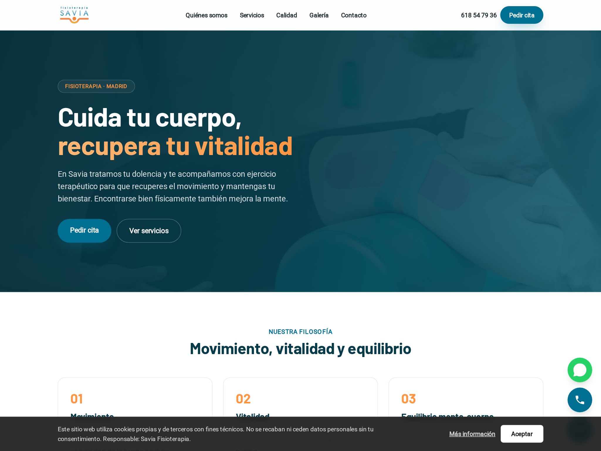 Clínica de fisioterapia y ejercicio terapéutico