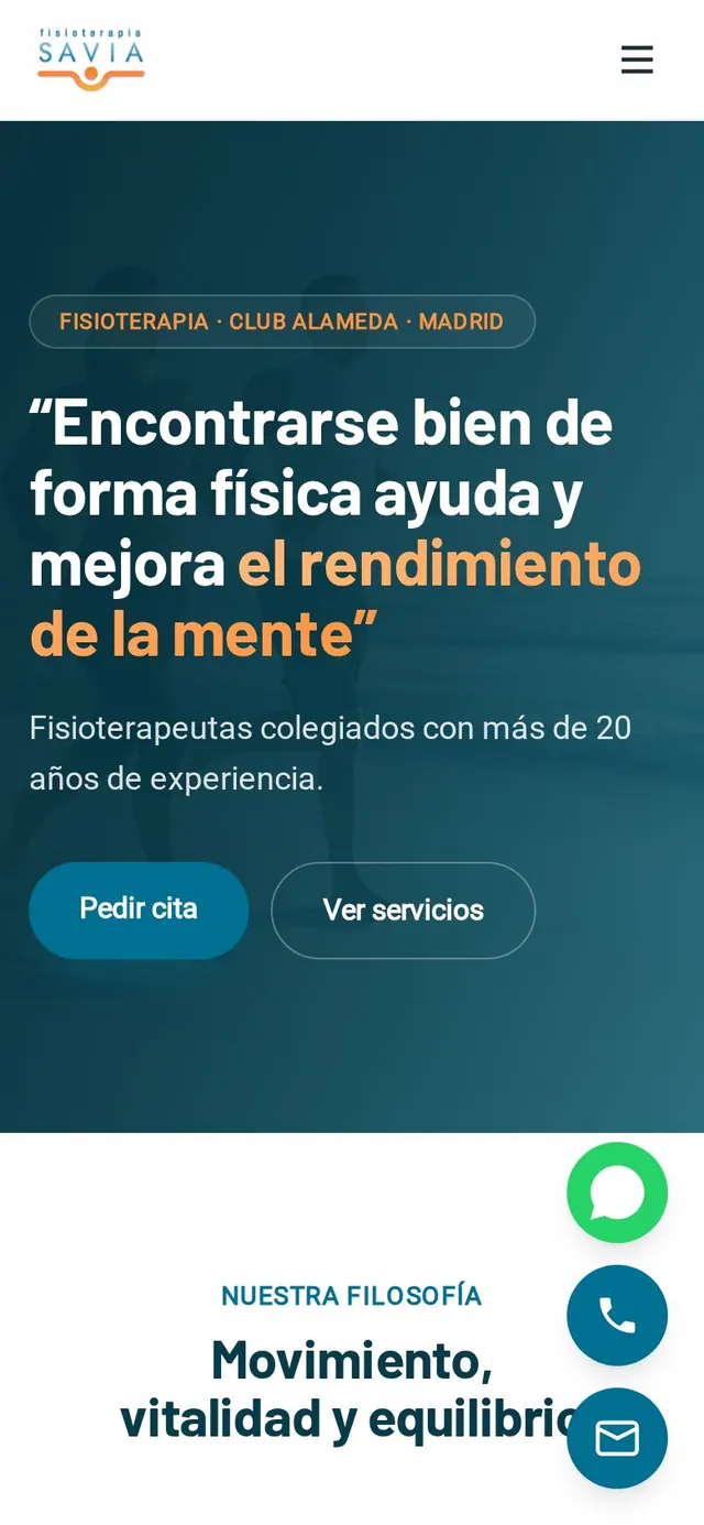 Praxis für Physiotherapie und Trainingstherapie — versión móvil