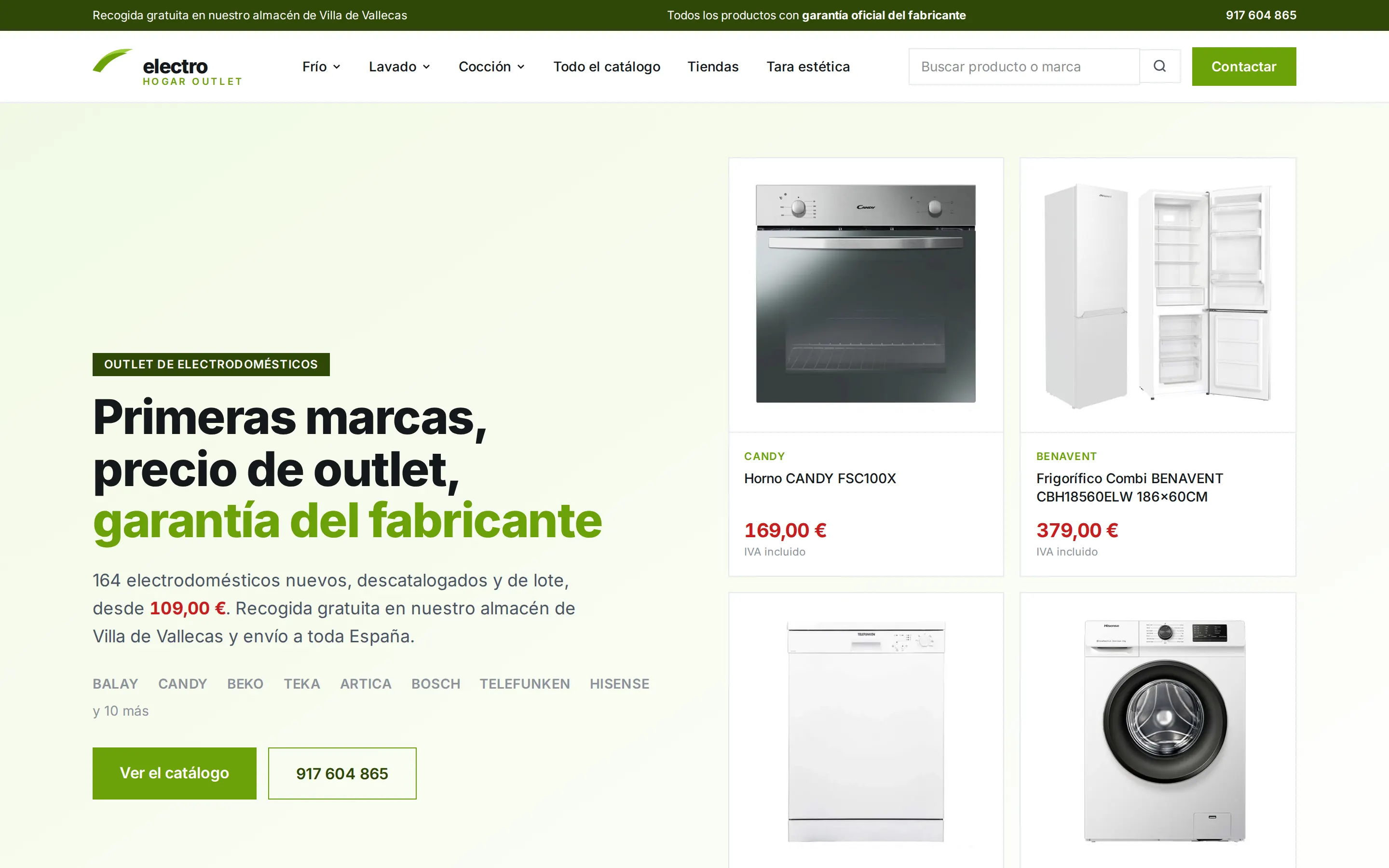 Appliance outlet: a closed online shop and 985 addresses going nowhere