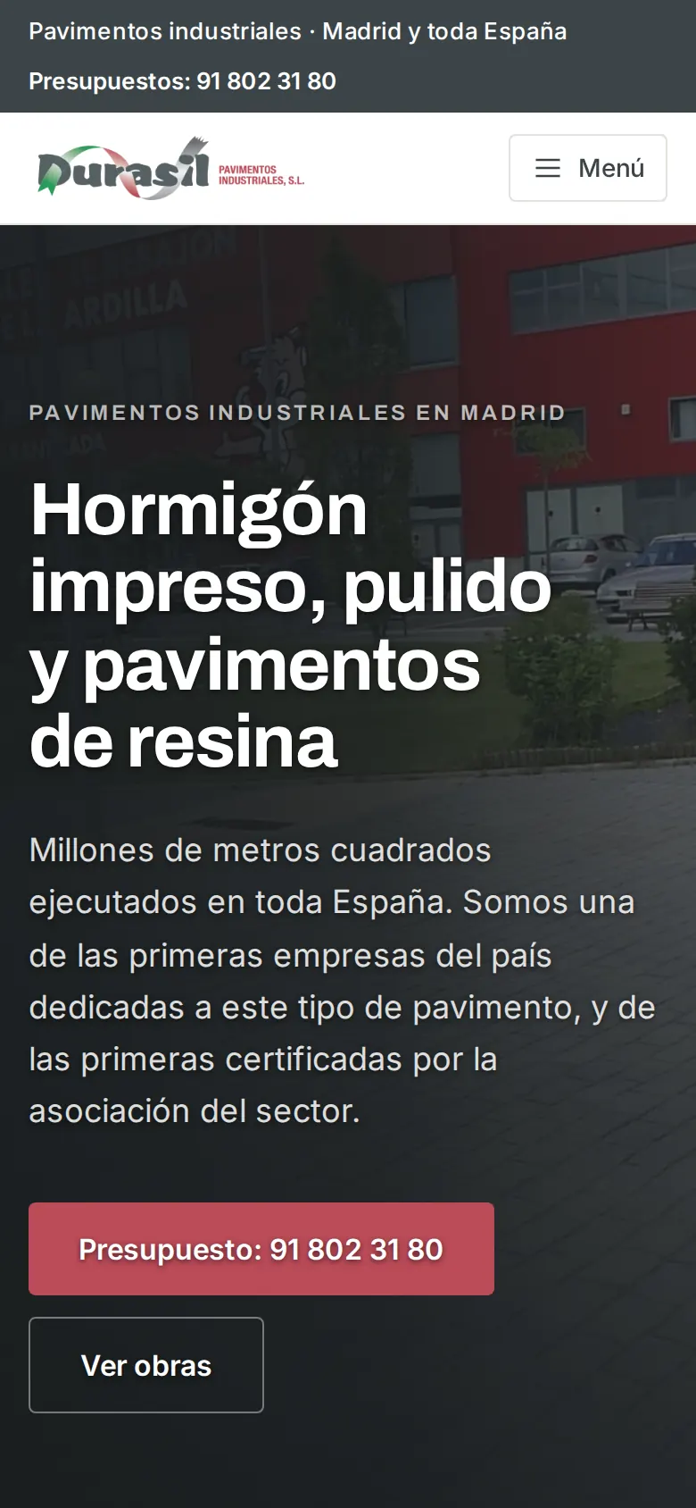 Industrial flooring: 183 pages moved off WordPress without losing an address — versión móvil